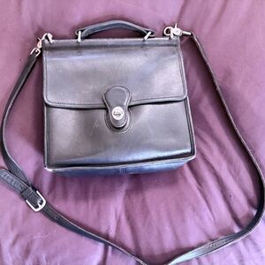 COACH Vintage Willis top handle bag - black leather 🖤
